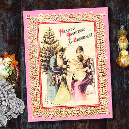 Santa Navidad de la época de la cosecha con rosa f