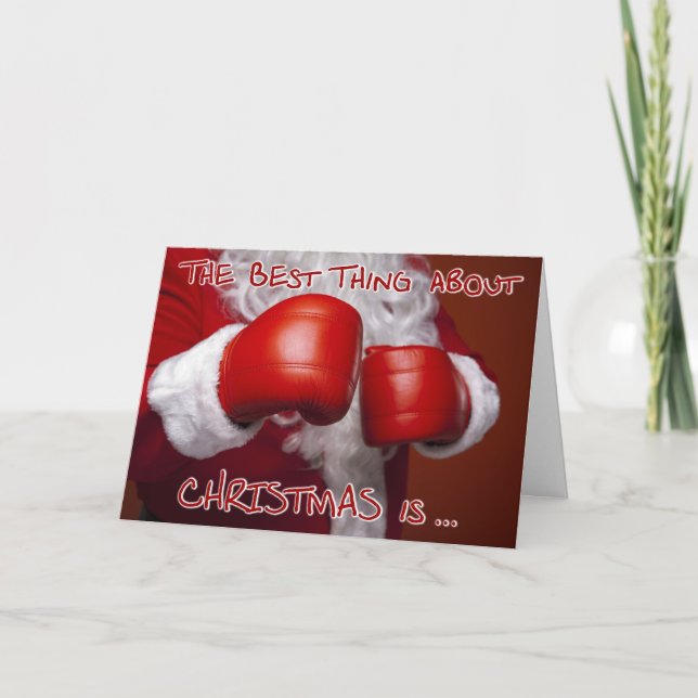Santa Navidades Navidad y divertida jornada de box (Anverso)