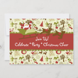 Santa Navidades saludan la invitación