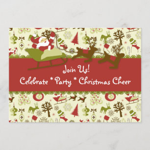 Santa Navidades saludan la invitación