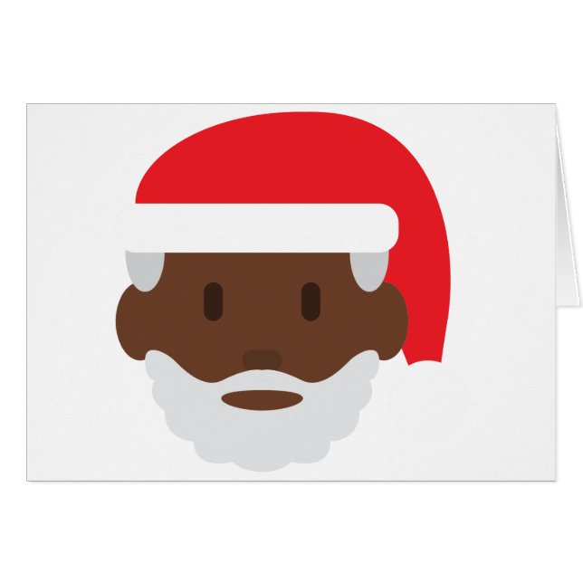 santa negro claus emoji (Anverso (Horizontal))