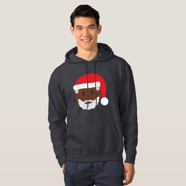 santa negro claus emoji xmas significa sudadera ca (Anverso completo)