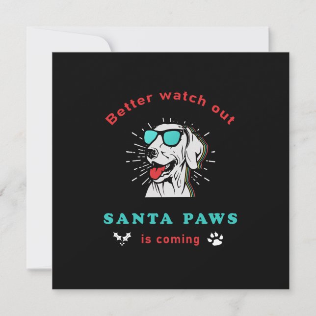 Santa Paws se acerca a la Navidad Vieja (Anverso)