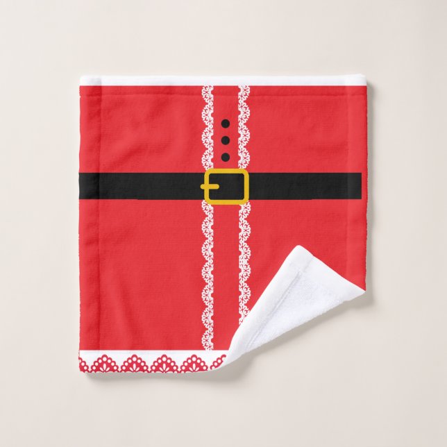 Santa personalizado Navidad  (Toallita)
