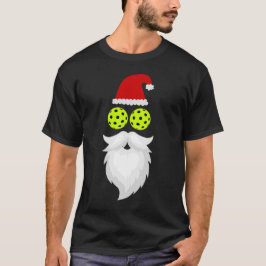 Santa Pickleball - Camiseta de bolas de Navidad