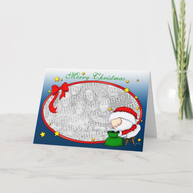 Santa presenta la plantilla (Anverso)