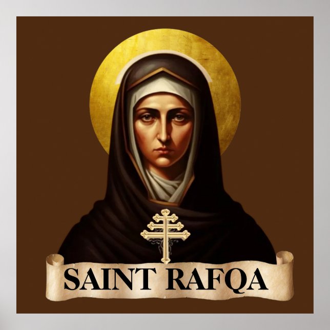 Santa Rafqa, Monja Maronita, Póster de 40" x 40" (Frente)