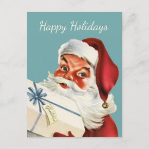 Santa retro clásico navidad vintage
