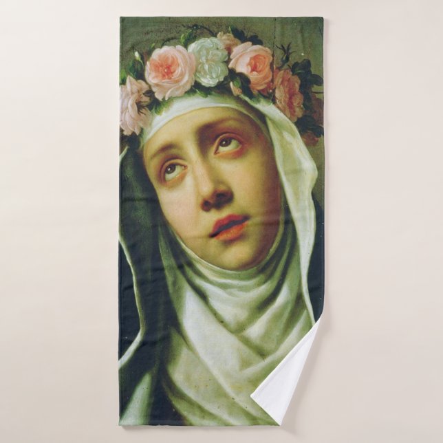 Santa Rosa de Lima El Ángel de Perú Arte Fino (Toalla de baño)