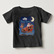 Santa Rudolph Christmas Baby Jersey Tee