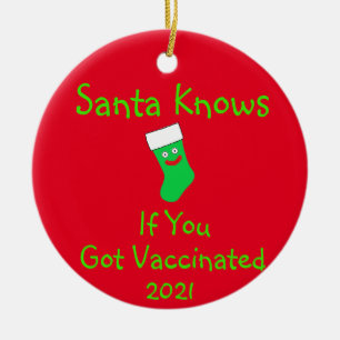 Santa sabe si recibió un ornamento cerámico vacu
