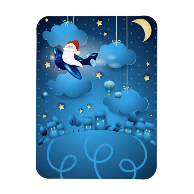 Santa se acerca el imán (Vertical)