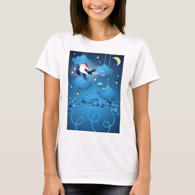 Santa se acerca la camiseta (Anverso)