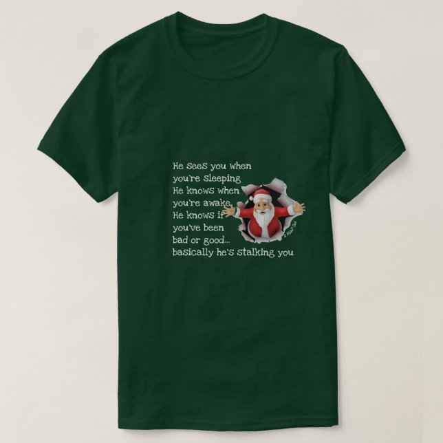 Santa Secreta - Una camiseta de MisterP (Diseño del anverso)
