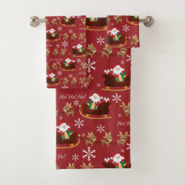 Santa, Sleigh y los renos