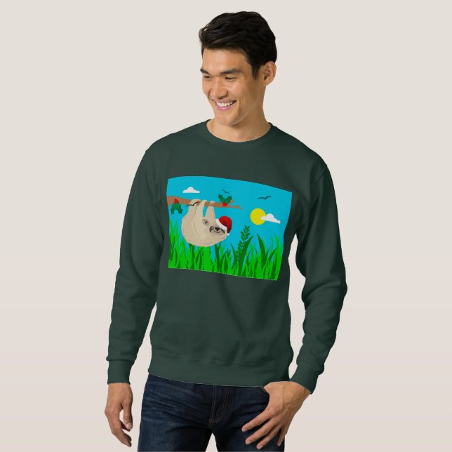 santa sloth xmas navidades de sudadera (Anverso completo)