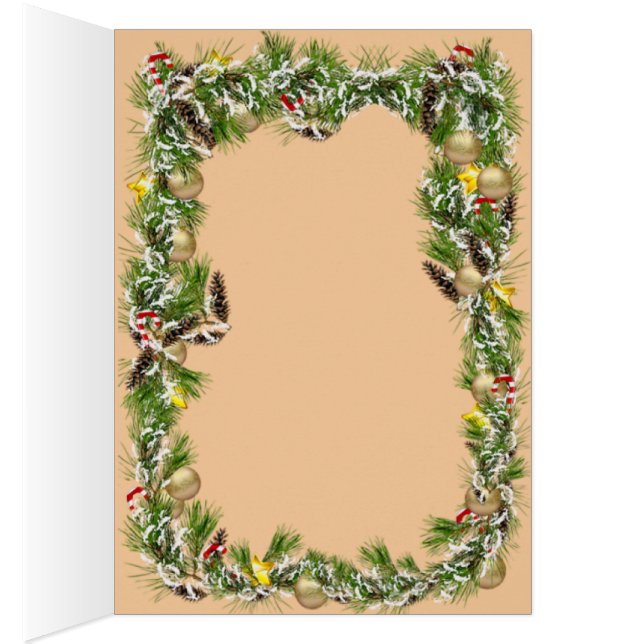 Santa & Snowman Winter Scene – Festive Holiday  (Interior (Derecha))