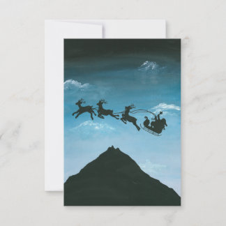 Santa sobre el Monte Taranaki