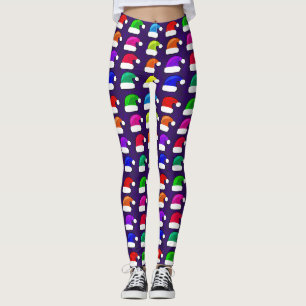 santa sombreros leggings