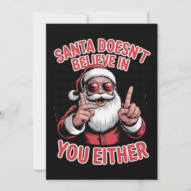 Santa Tampoco Cree En Ti Navidad Xmas (Anverso)