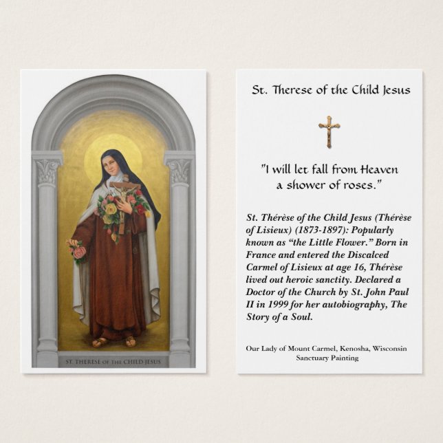 Santa Teresa del Niño Jesús Lisieux (Anverso y reverso)