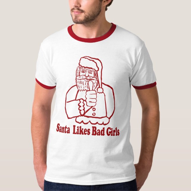 Santa tiene gusto de la mala camisa de los chicas (Anverso)
