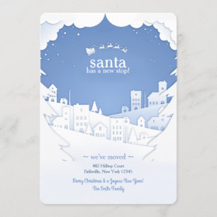 Santa Tiene Una Nueva Tarjeta De Festividad De Par