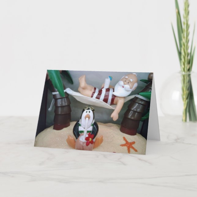 SANTA TOMA UNA TARJETA DE "NAVIDADES" DE ROMPIMIEN (Anverso)
