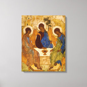 Santa Trinidad Icono Sagrado Arte Religioso Andréi