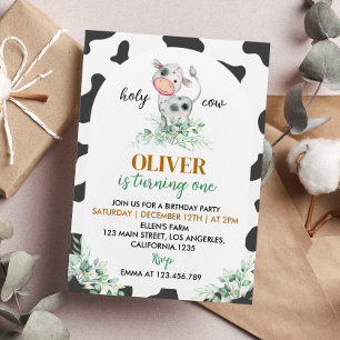 Santa vaca, soy la primera invitación de cumpleaño
