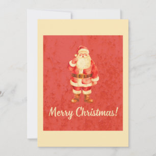 Santa Vintage Feliz Navidad