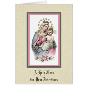 Santa Virgen María Ofrenda de Misa Católica de Jes