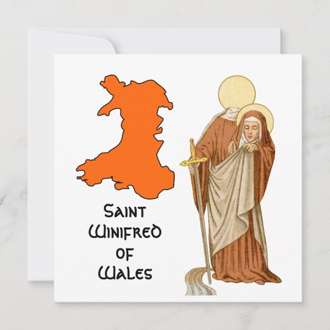 Santa Winifreda de Gales (P 002) (Anverso)