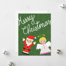 Santa y Ángel te desean una feliz navidad