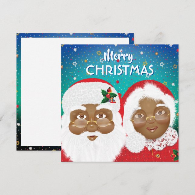 Santa y Claus, afroamericanos (Anverso / Reverso)