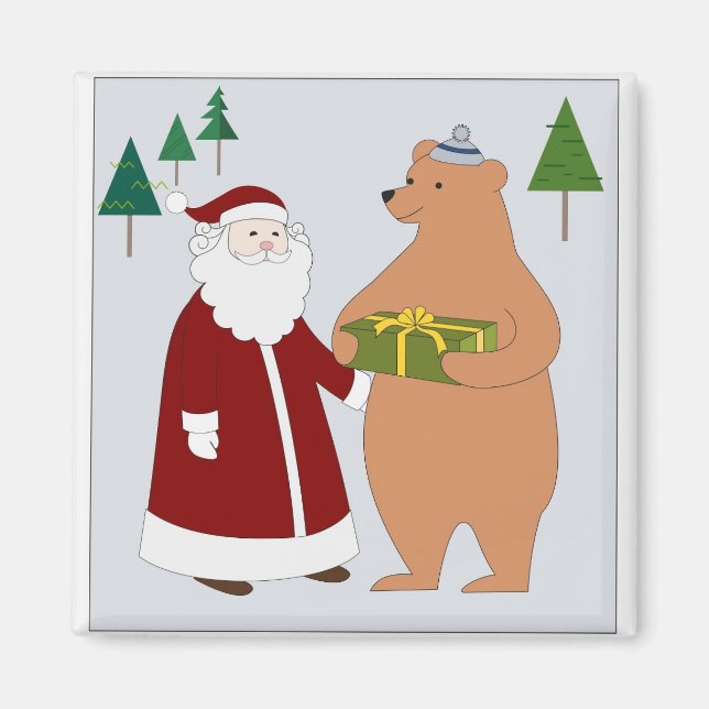 Santa y el imán de oso (Frente)