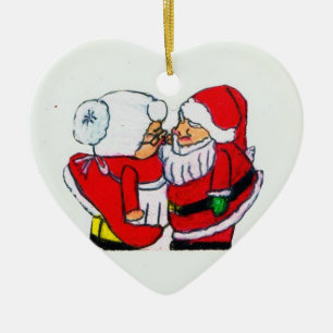SANTA Y LA SRA. NAVIDADES de CLAUSE Ornamento KISS