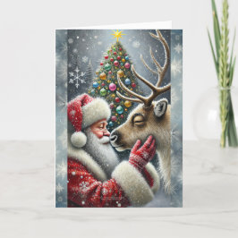 Santa y Reno, Bosque Nevado, Árbol de Navidad 6