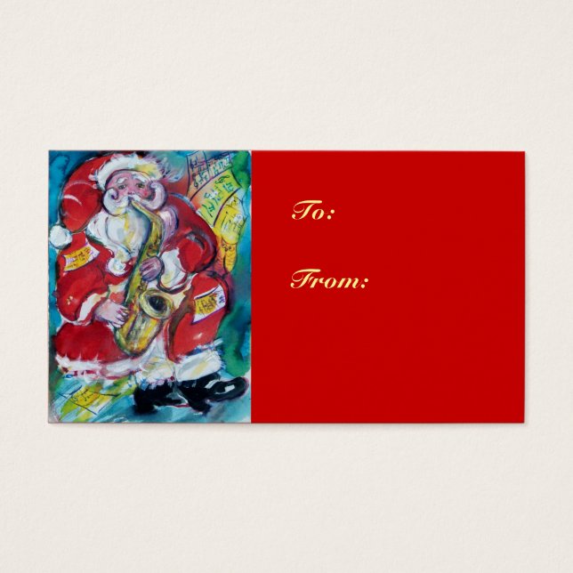 SANTA y SAX, FIESTA de NAVIDADES (Frente)