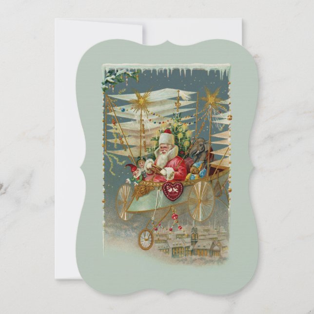 Santa y su asombrosa invitación a la máquina de vo (Anverso)