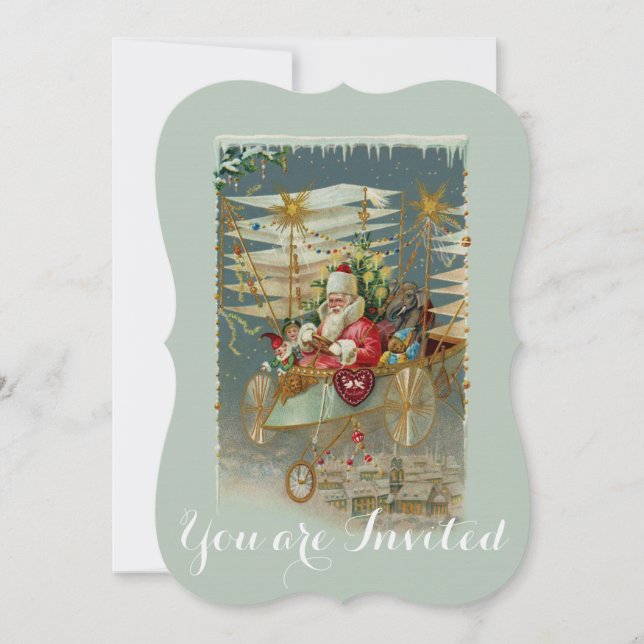 Santa y su asombrosa invitación a la máquina de vo (Anverso)