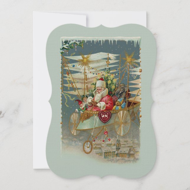 Santa y su asombrosa invitación a la máquina de vo (Anverso)