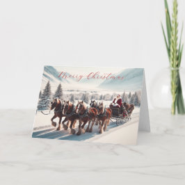 Santa y su equipo están en camino a la tarjeta de 