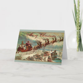Santa y su navidad del trineo del reno