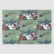 Santa y su papel de envolver de Sleigh