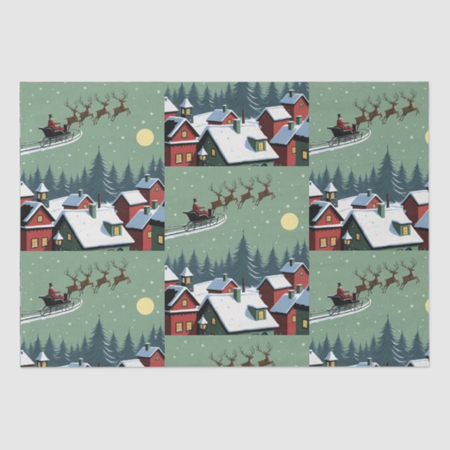 Santa y su papel de envolver de Sleigh (Anverso)