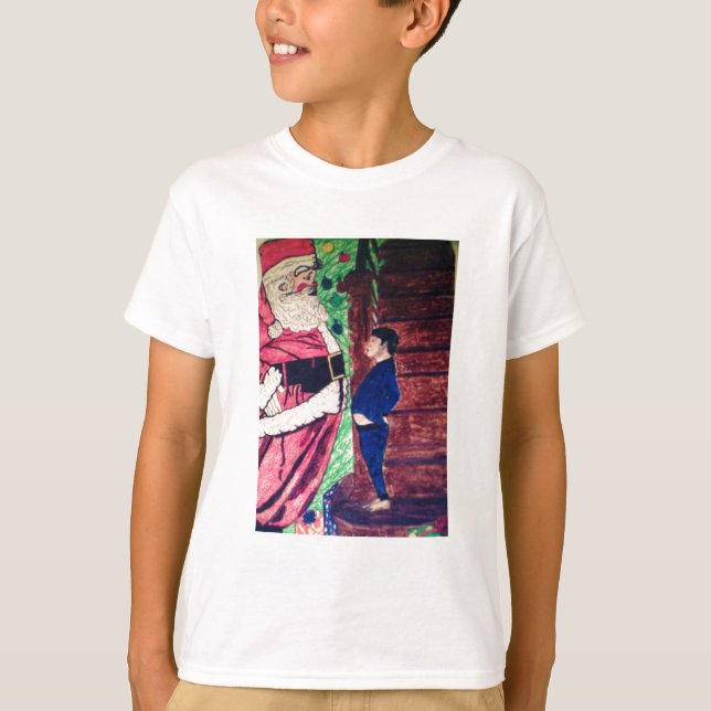 SANTA Y YO NIÑOS EN CAMISA EN T (Anverso)