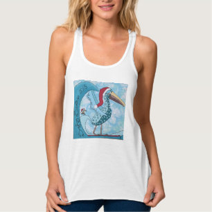 SANTAS QUE PRACTICAN SURF CAMISETAS SIN MANGAS DE