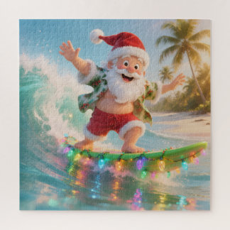 Santa's Summer Surf Adventure Jigsaw Puzzle