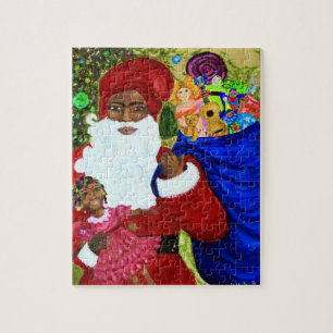Santa's Wish Puzzle w Caja Colectiva - Santa negra